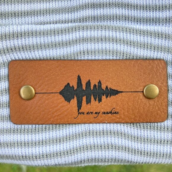 You Are My Sunshine Soundwave Newborn Baby Beanie - Gray - Not Custom - Picture 8 of 9